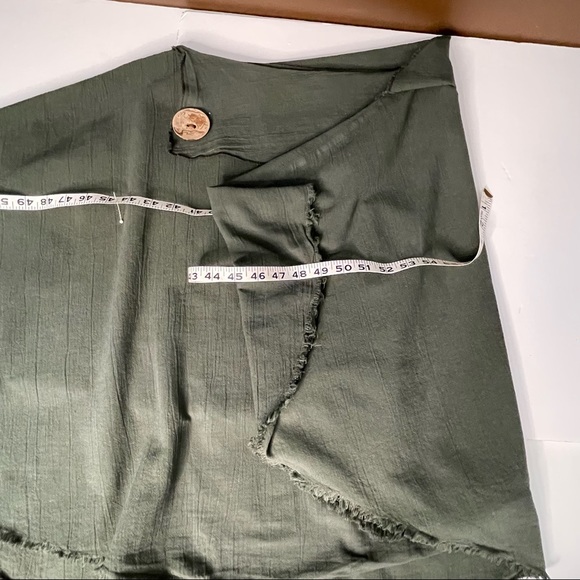 Poncho TRIBU 100% Cotton Raw Edge Serape - Picture 5 of 6